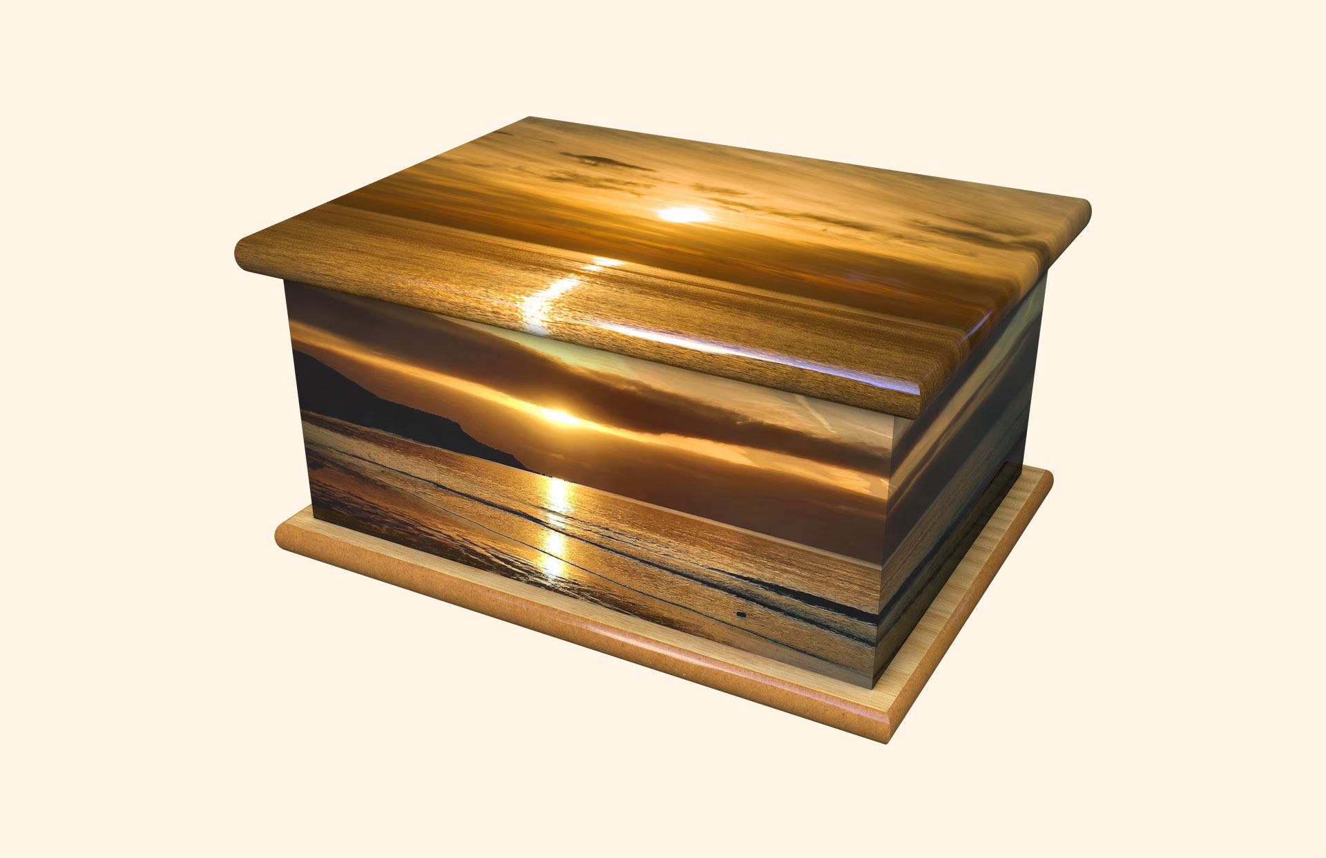 Still Waters adult ashes casket